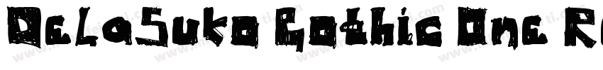DelaSuko Gothic One Regular字体转换